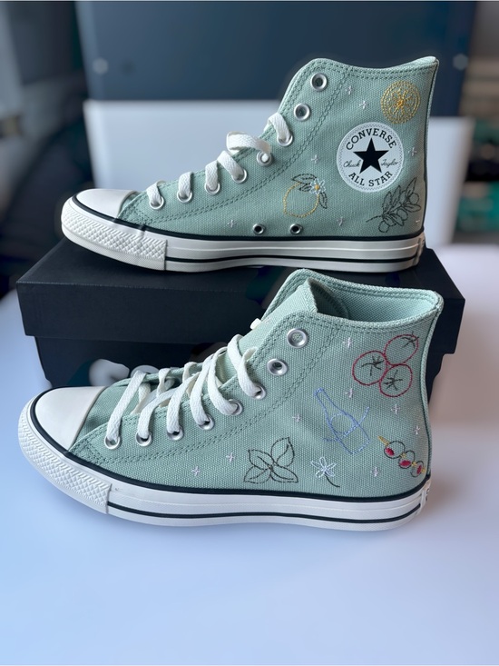 Converse Shoes - M7 W9 Converse Chuck Taylor All Star High Top - Market Essentials Thyme Again